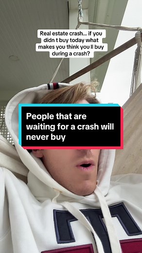 This is a message to all the people that have been waiting for a real estate crash. The thing is this if you were not able to buy a house when the market was going up, what makes you think that you will have the courage to buy when the market is crashing #RealestateCrash #MarketCrash #BuyingAHouse