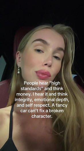 High Standards Aren't About Money — Integrity, Self‑Respect, Emotional Depth