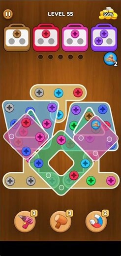 Woodle Screw Puzzle Game