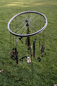 Wind Chimes From Recycled Bicycle Parts