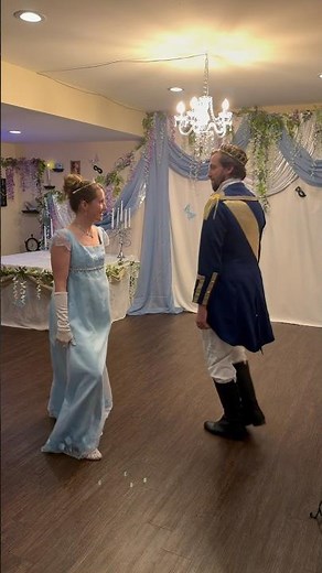 🩵✨ Bridgerton Hyacinth 360 Dance Attempt… Cinderella meets Prince Charming