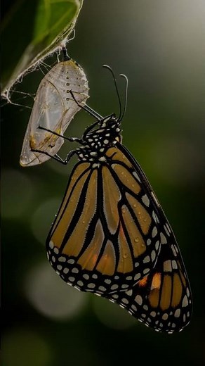 Watch the Miracle Transformation: Butterfly Life Cycle Explained in 4 Stages | #monarchbutterfly