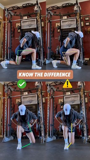 Lunge tips for GYM BEGINNERS #fitness #glutes #gymequipment #gym #smithmachine #viralpost #vlog #viralreelsfbpage #viralshorts #videos #viralreelsシ #foryouシ | Girl Gym