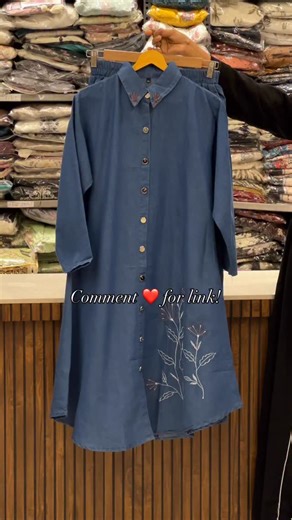 Rafa Collection on Instagram: "Code-2774✨ NEW FASHION DROP ALERT ✨ Step into style with our Embroidered Co-ord Set! Free size fits up to XXL (L–XL can wear it too!) 😍💫 Perfect blend of comfort + luxury embroidery, ideal for daily wear, outings & festive vibes! 💗 For price & details comment a heart — will send link to your DM 🚚 COD Available 🛍️ Book now through website — Fast selling! denim embroidered coord set, embroidered co-ord for women, stylish co-ord set, designer coord set"