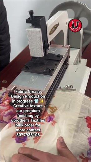 Fabric Crease Design Production in progress 👕✨Creative texture aur premium finishing 💯