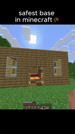 safest base in minecraft🥀 #minecraft #shorts #bome #trendingshorts