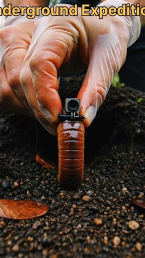 Underground Life Through an Earthworm’s Eyes | Realistic POV Documentary#viral #shorts