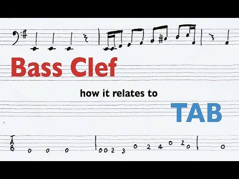 Bass clef: how it relates to TAB
