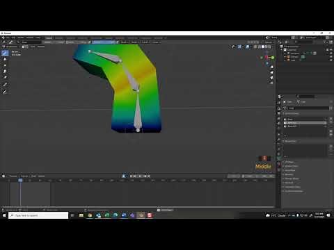 Blender Animation 1 Parenting a Mesh to an Armature