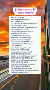 12K views · 157 reactions | Belajar bahasa Inggris lewat lagu favorite, bisa meningkatkan motivasi belajarmu. #xybca #xyzabc #thatssotrue #gracieabrams #lyrics_songs #songviral #trending #englishsong #studyenglish #englishlearning #bahasainggris #belajarbahasainggri | Leni Siti | Facebook