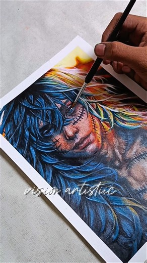 Mahito☠️ drawing || vision artistiic 🎨 #shorts #millionviews