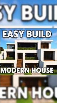 easy modern house | full tutorial on my chanel#minecraft #minecraftbuilding #minecraftsurvival