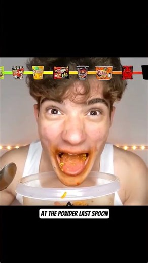 The Spiciest Ramen is ALIVE! 🍜😱 #Shorts #ASMR