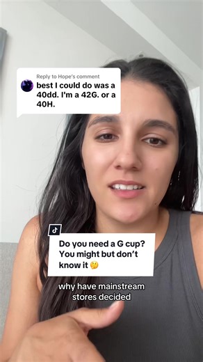 Replying to @Hope most women don’t even know they need G cups or higher because of the huge misconceptions around bra sizing 😩 Follow us if you need any bra sizing help 🤗 leave any questions below, and I will help you find your size #braeducation #Gcup #Hcup #bratok