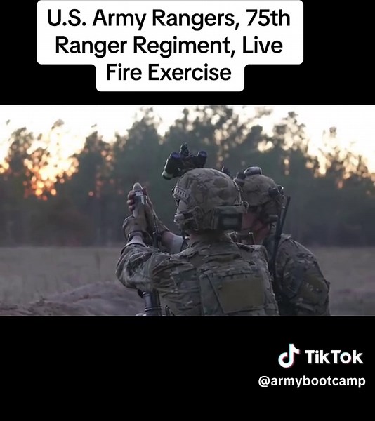 U.S. Army Rangers, 75th Ranger Regiment, Live Fire Exercise #americanarmy🇺🇸 #usarmysoldier #britisharmy⚔️🎖️⚔️ #war