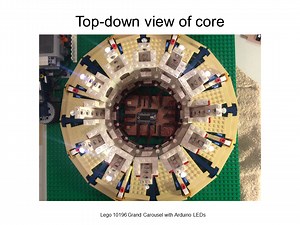 LEGO Grand Carousel with HT16K33 Breakout, LEDs, Slip Ring Upgrade