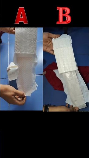 Period 🩸 Pad Hack Part -A Or Part -B ?? Which Best Hack 😲✅ #hack #tranding #shorts #period