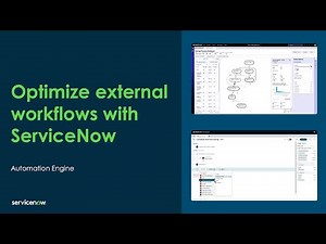 Optimize external workflows with ServiceNow