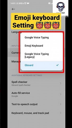 keyboard preference setting//emoji setting in Xiaomi phone 👹👹#shorts #emojiseting
