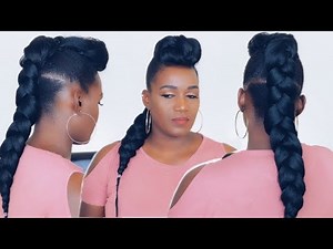 EASY FAUX CROCHET HAWK ON SHORT HAIR