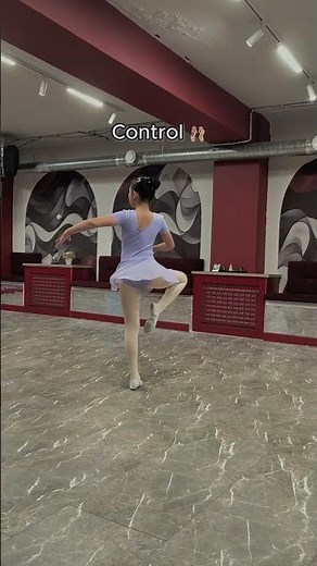 Ballet control at practice 🩰