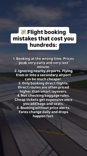 Avoid these mistakes to pay less for your flights 🫡#flighttips #flightsy