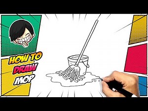 How to draw a Mop and Bucket
