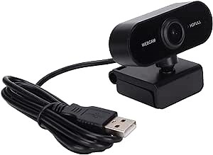HD Computer Camera, Plastic Auto Focus 1080P Webcam Laptop Desktop Clear Output for Live Broadcast for Video Call for Conference