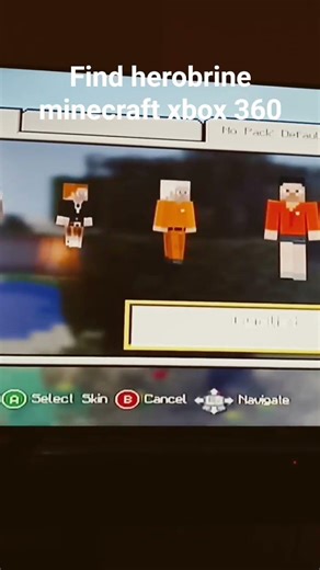 remove herobrine in xbox or minecraft 360 is the best #minecraftconsole #minecraftxbox