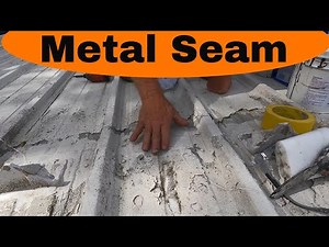 METAL ROOF Seam Leak DIY Repair. Fix seam leaks permanent with Turbo Poly Seal