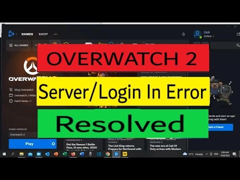 Fix Game Server Connection Failed Overwatch 2 | Game Server Login In Error Resolved