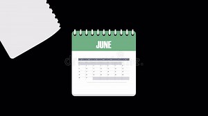 Meses De Contagem De Calendário Invertendo Páginas Em Um Loop Sem Fim Filme - Vídeo de novembro, contagem: 284071552