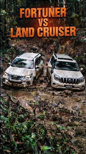 Land Cruiser vs Fortuner‼️Uji Ketangguhan di Lumpur, Mana yang Lebih Unggul?