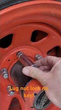 How to remove a lug nut lock without the key! 👊🏽