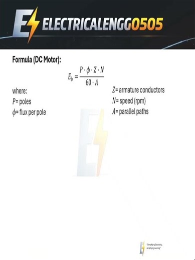 #What is Back EMF #Effect on motor #education #electrical #electricalengineering #students #study