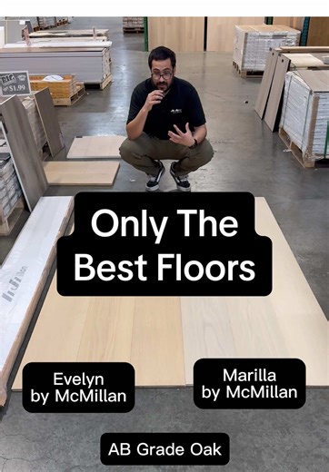 Check out McMillan’s prime grade Oak floors called Evelyn and Marilla. Two beautiful colors to go with any home. These floors are truly timeless. #homeimprovement #flooring #diyproject #homeremodel #remodel