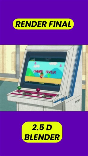 🔥El sin cara 2.5D Blender🔥 #blender #anime