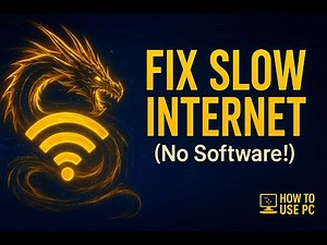 How to Fix Slow Internet on Windows — 5 Easy Tricks That Actually Work ⚡