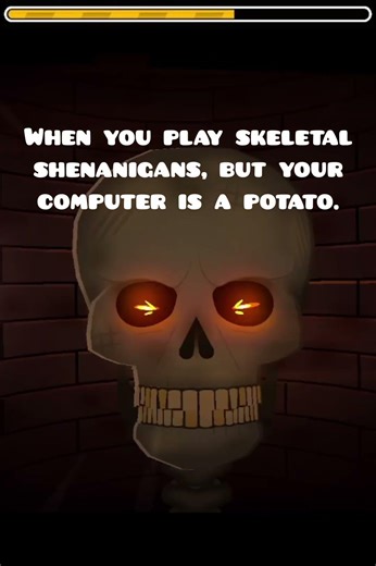 When you play skeletal shenanigans, but your computer is a potato. #geometrydash #games #gd