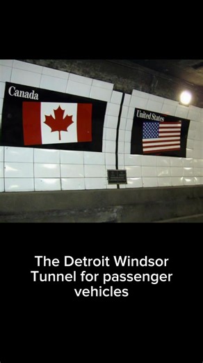 Michigan has one of the most unusual border crossings in the world. You can drive a car underwater to another country. When the Detroit–Windsor Tunnel opened in 1930, it became the first international underwater vehicular tunnel ever built. And the way they constructed it was just as remarkable: They first dug a long trench in the bottom of the Detroit River. They built giant steel tunnel sections on land, floated them out into the river, and sank them into the trench one by one, welding everyth