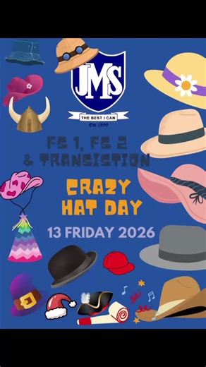 🎩✨ Creativity took center stage at JMS! Our FS1, FS2 and Transition learners turned the school into a runway of imagination for Crazy Hat Day! From towering masterpieces to colorful, whimsical designs, our young creators proved that when imagination leads the way, anything is possible. 🌈🧢 Today wasn’t just about hats — it was about confidence, creativity, and celebrating the brilliant ideas of our youngest innovators. At JMS, we don’t just wear hats… we wear our creativity proudly! 🎨💡 #JMSC