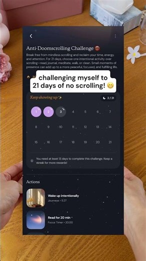 the anti-doomscrolling challenge has begun! 📵