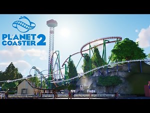 Planet coaster 2 Six flags magic mountain ep7 THIS PARK IS SO BEAUTIFUL!
