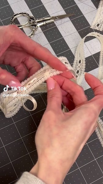 Sewing a delicate blouse with a vintage Simplicity pattern S6912 from 1985. This blouse has front tucks, 3/4in eyelet beading (the lace trim) with 1/4in satin ribbon laced through. The arm holes and neckline are finished with a 1/2in single fold bias tape. I love the cropped boxy fit of this top. And amazingly enough the notions and everything for this project is thrifted. I found the fabric at a local thrift store, based on the burn test it’s a natural fiber. Besides thrift stores I love art sa