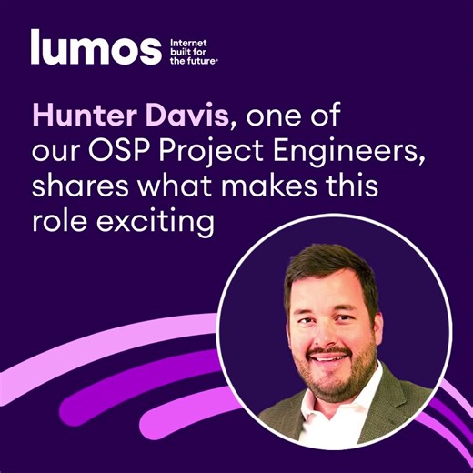 Ever wonder what it’s really like to build the networks powering our communities? Hunter Davis takes you behind the scenes at Lumos, sharing what it’s like to work on the frontlines of building fiber networks, fast-paced, hands-on and full of opportunity to make a real impact. If you’re ready to grow your career and help connect communities across the country, we want to hear from you. Open roles: https://ow.ly/oAMb50XmNaq | Lumos Fiber