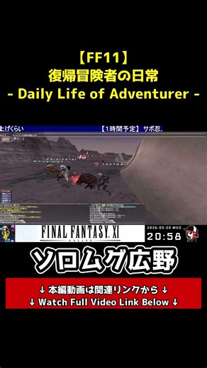 【FF11】ここまでレベルあげしやすいとは… #Shorts #FF11