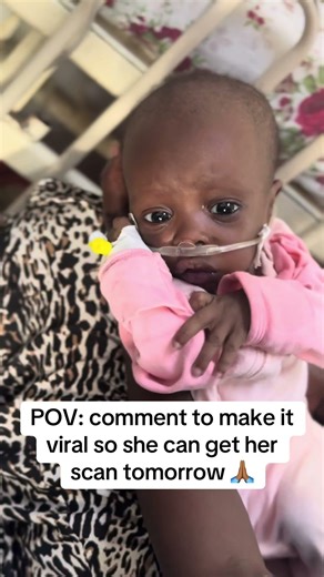 Could we all come together so she can get her treatment so she can get out of the hospital 🙏🏾.