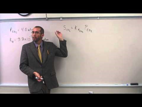 Calculate Gas Solubility Using Henry's Law 001