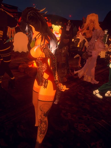 Dancing at Taiko Bonfire Dance Night 19th today #TTD_VRC #vrchat #pico4 #bonfire