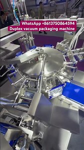 Duplex vacuum packaging machine duplex vacuum filling and sealing machine #machine